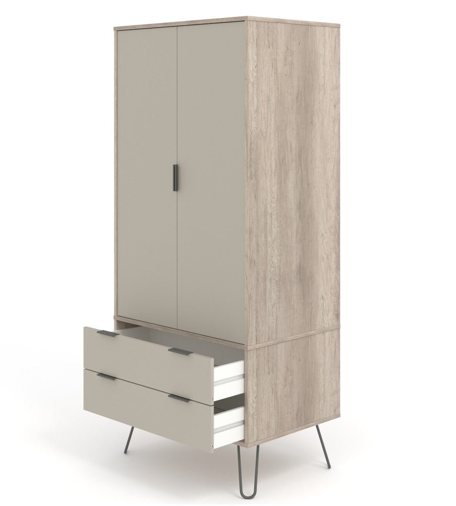 Augusta 2 Door 2 Drawer Wardrobe - Core Products
