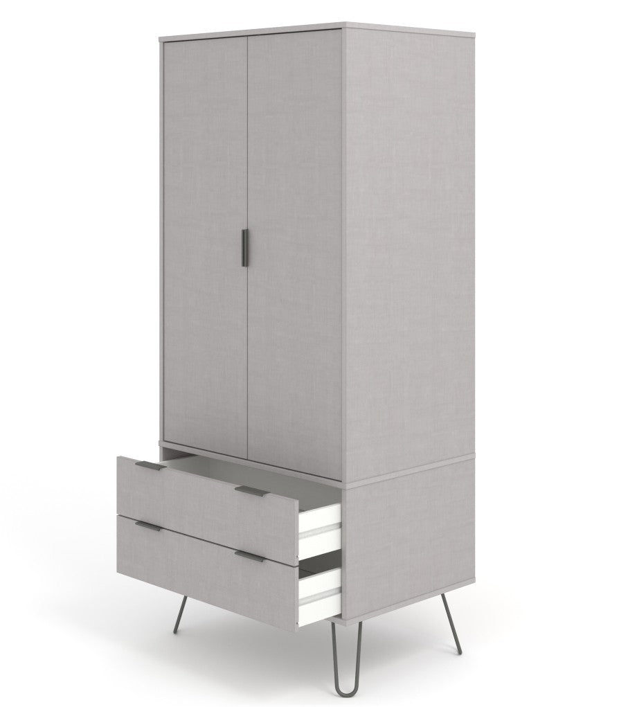 Augusta 2 Door 2 Drawer Wardrobe - Core Products