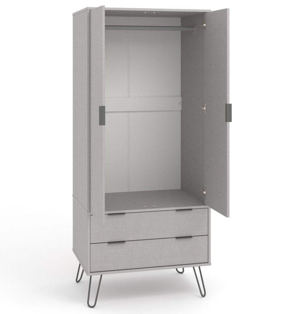 Augusta 2 Door 2 Drawer Wardrobe - Core Products