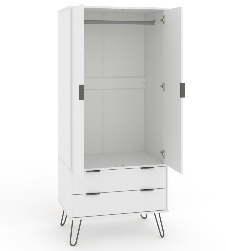 Augusta 2 Door 2 Drawer Wardrobe - Core Products