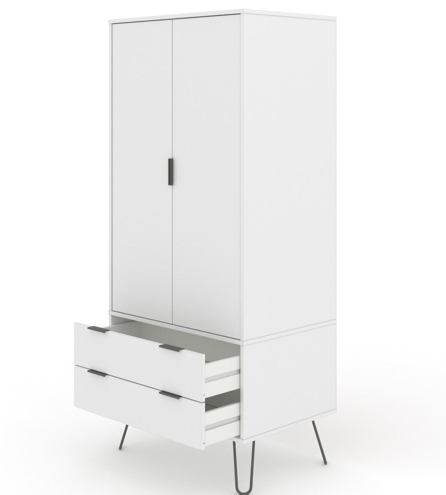 Augusta 2 Door 2 Drawer Wardrobe - Core Products