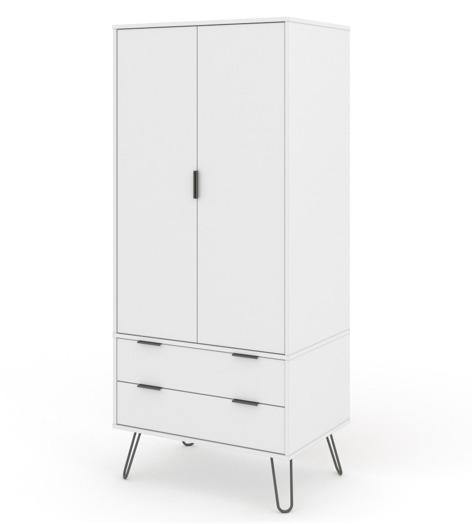 Augusta 2 Door 2 Drawer Wardrobe - Core Products