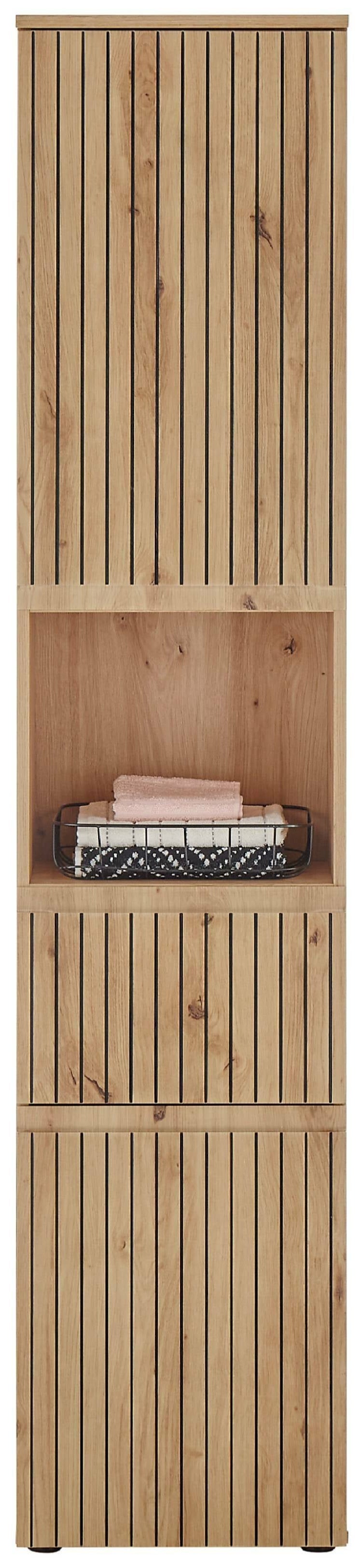 Austin 2 Door 1 Drawer Tall Bathroom Cabinet - Julian Bowen