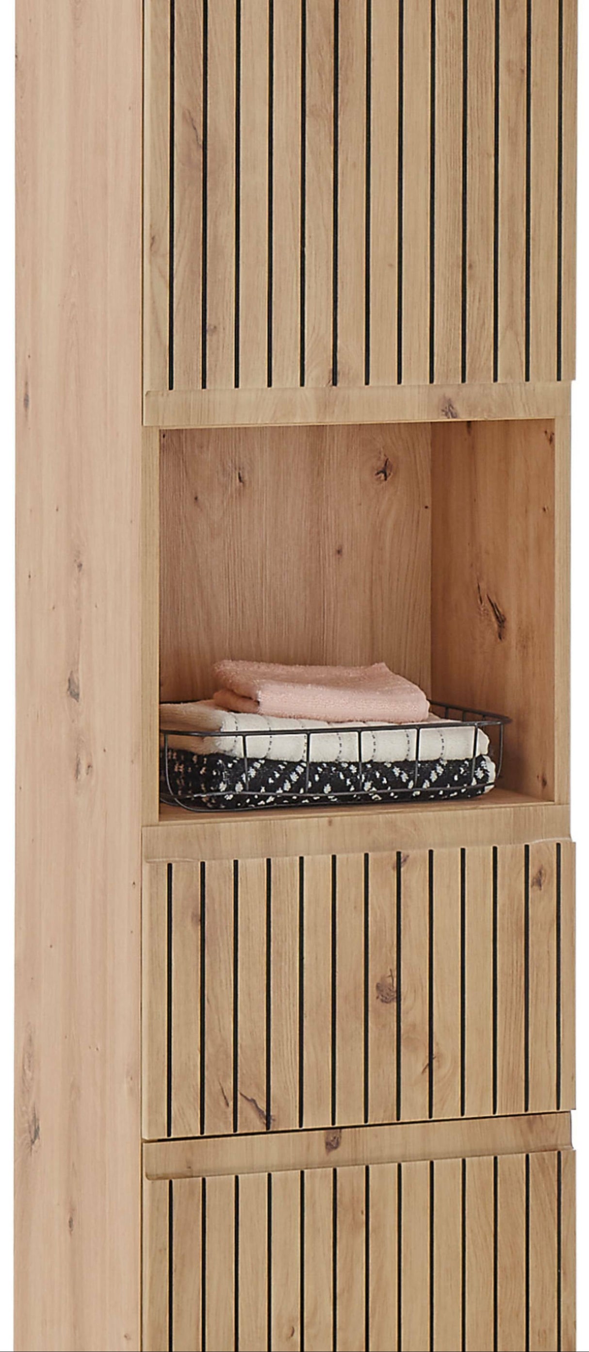 Austin 2 Door 1 Drawer Tall Bathroom Cabinet - Julian Bowen