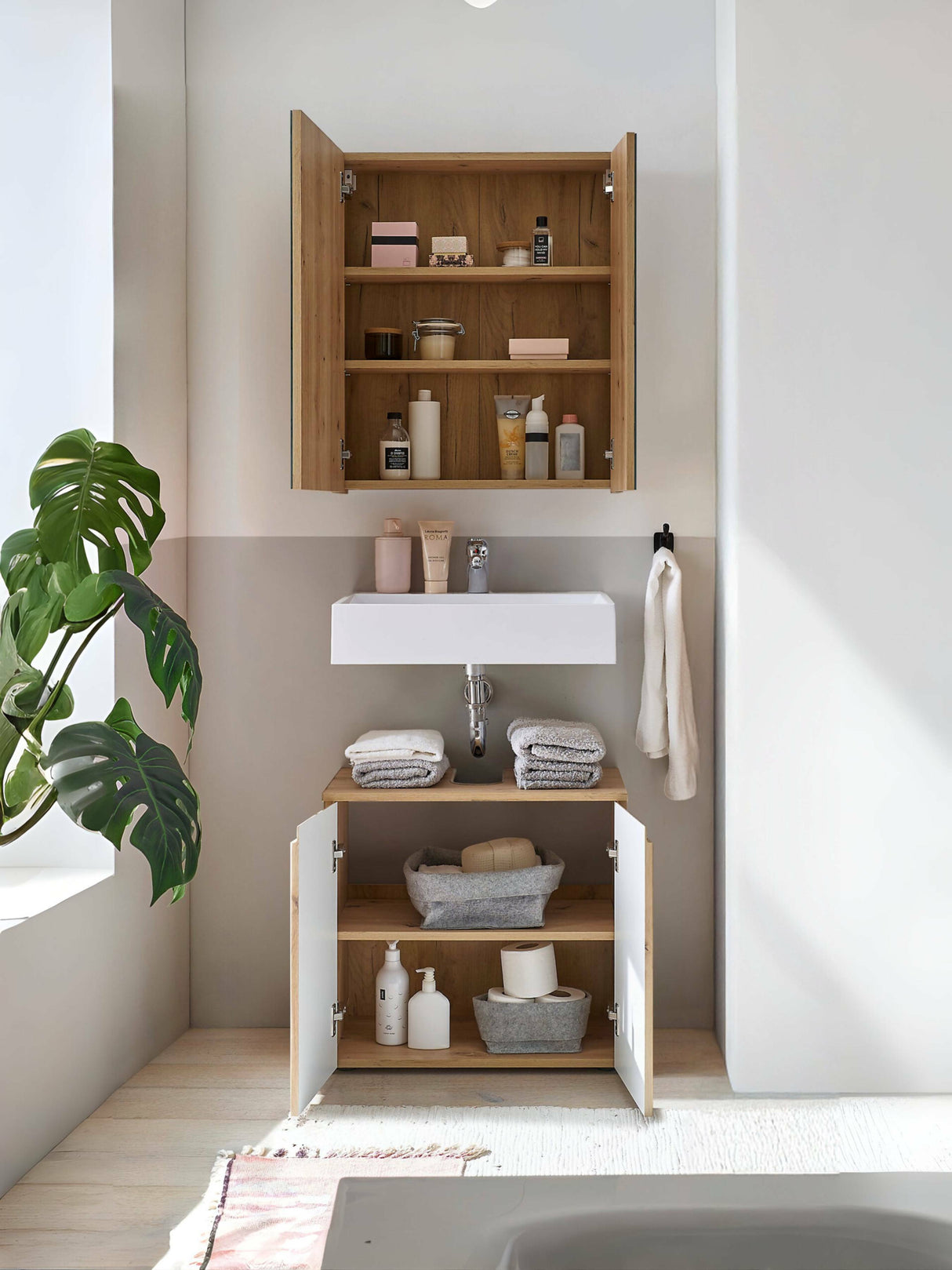 Austin 2 Door Under Sink Bathroom Cabinet - Julian Bowen