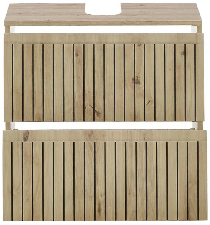 Austin 2 Drawer Under Sink Bathroom Cabinet - Julian Bowen