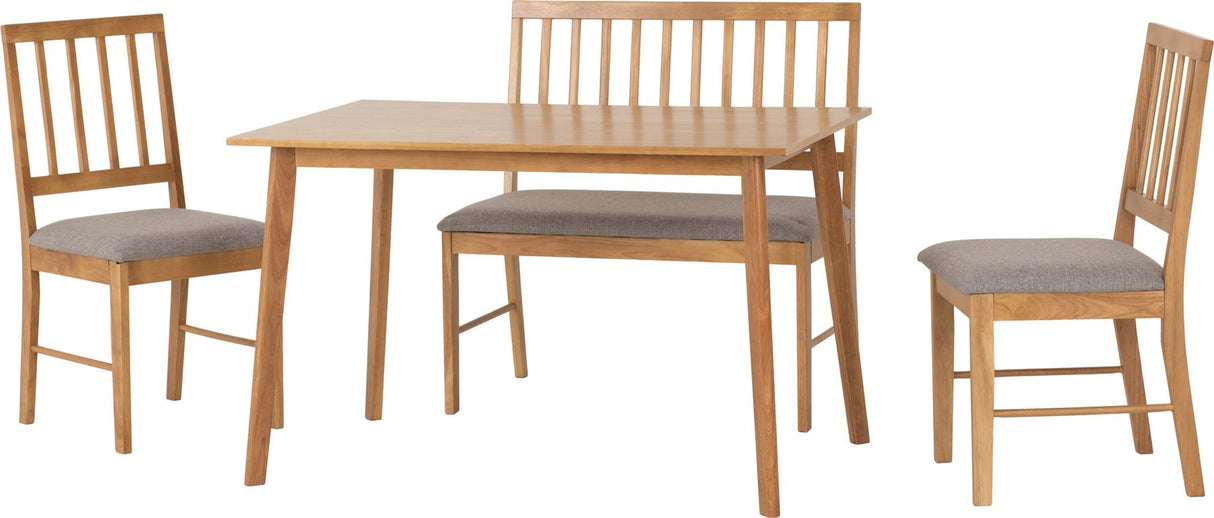 Austin Dining Bench Set with 2 Chairs - Seconique
