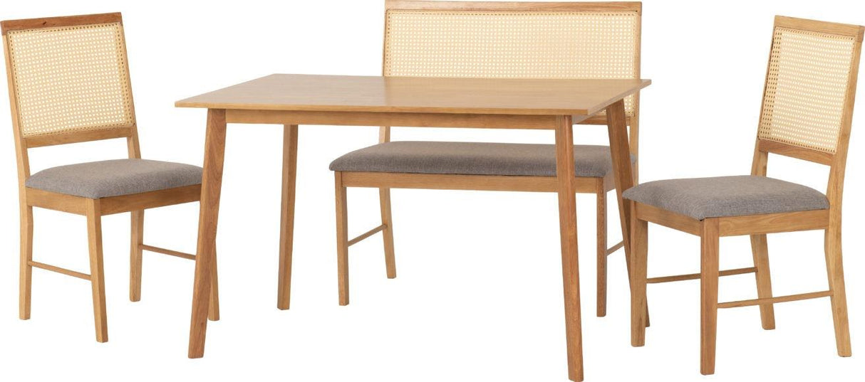 Austin & Ellis Dining Bench + 2 Chairs Set - Seconique