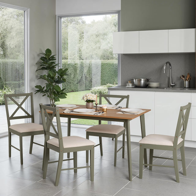 Balfour 4 Seater Dining Table Set - Seconique