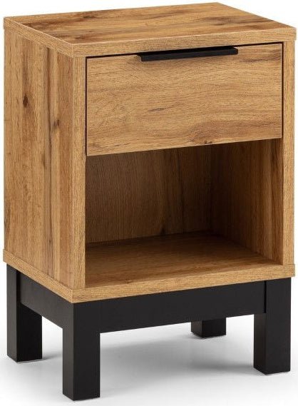 Bali 1 Drawer Bedside - Julian Bowen