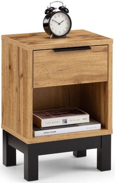 Bali 1 Drawer Bedside - Julian Bowen