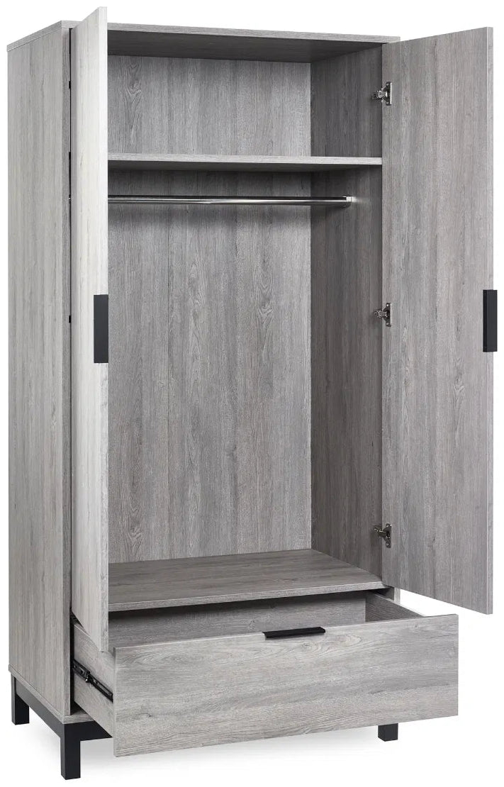 Bali 2 Door 1 Drawer Double Wardrobe - Julian Bowen