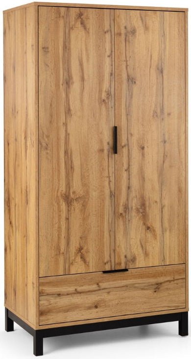 Bali 2 Door 1 Drawer Wardrobe - Julian Bowen