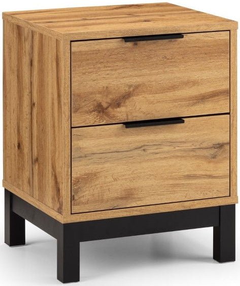 Bali 2 Drawer Bedside - Julian Bowen