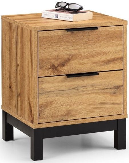Bali 2 Drawer Bedside - Julian Bowen
