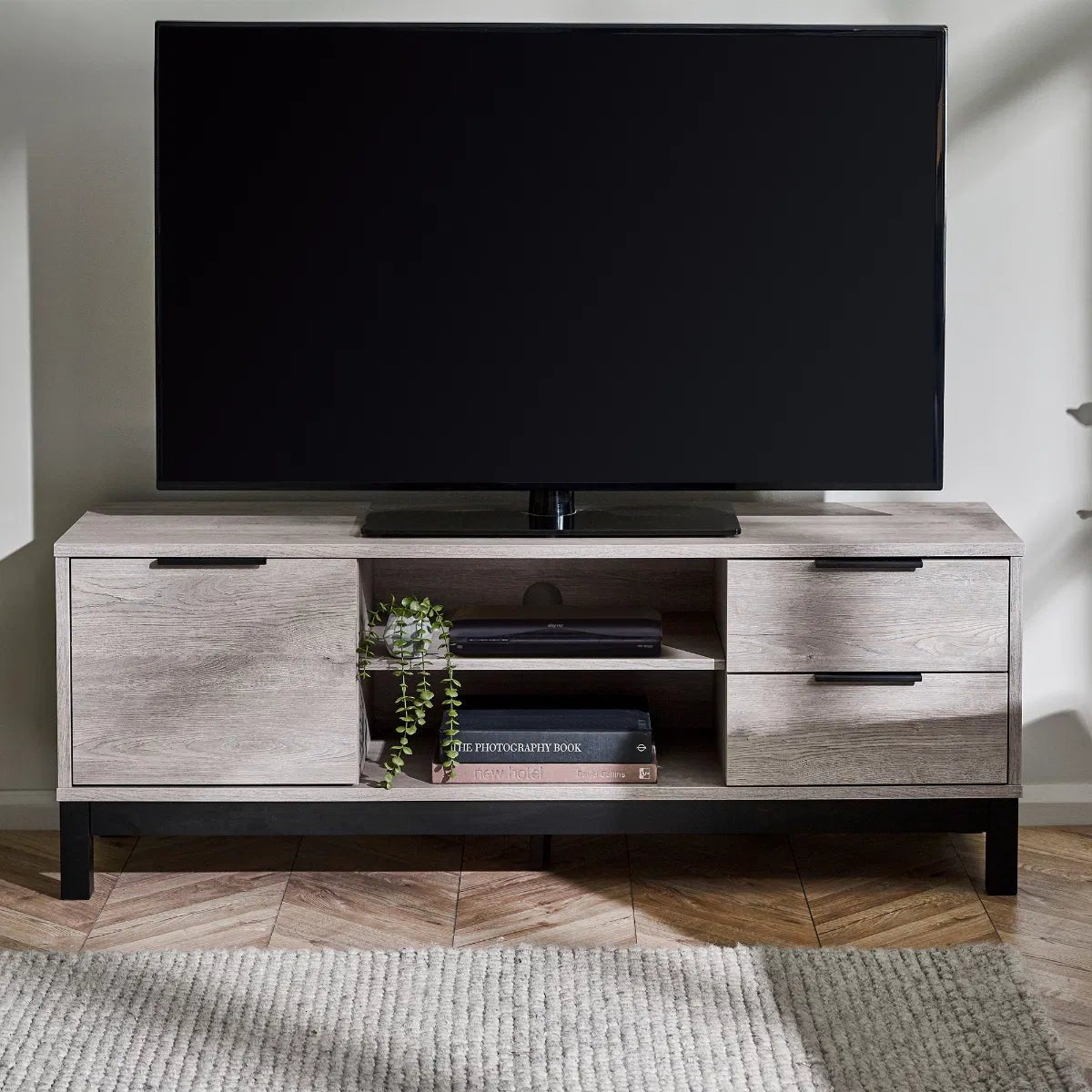 Bali 2 Drawer TV Unit - Julian Bowen