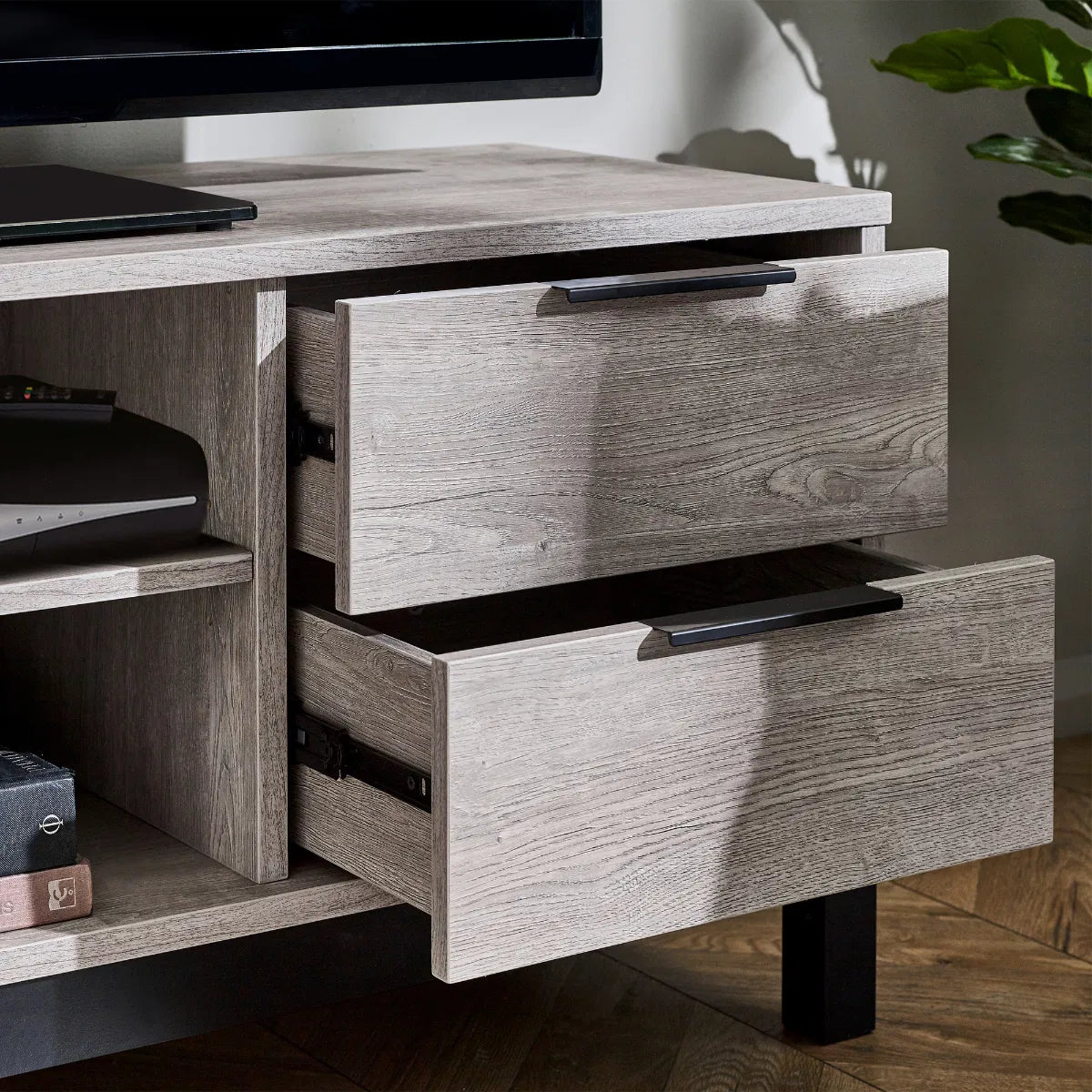 Bali 2 Drawer TV Unit - Julian Bowen