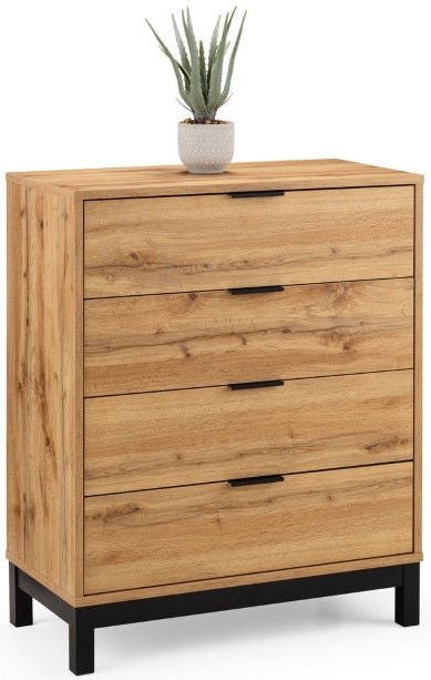 Bali 4 Drawer Chest - Julian Bowen