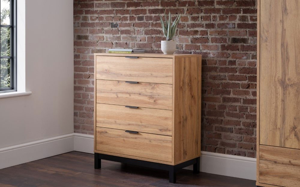 Bali 4 Drawer Chest - Julian Bowen