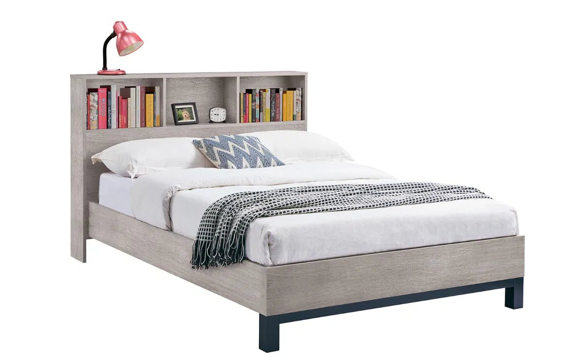 Bali Bookcase Headboard Bed - Julian Bowen