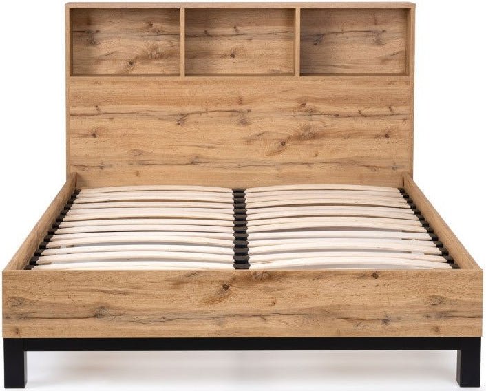 Bali Bookcase Headboard Bed - Julian Bowen