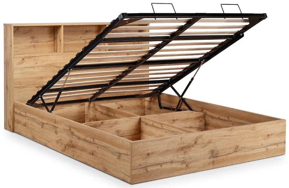 Bali Ottoman Gas Lift Storage Bed Frame - Julian Bowen