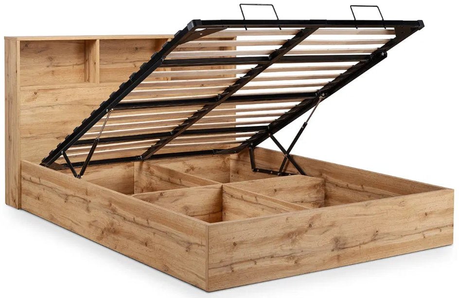 Bali Ottoman Gas Lift Storage Bed Frame - Julian Bowen