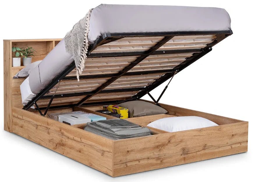 Bali Ottoman Gas Lift Storage Bed Frame - Julian Bowen