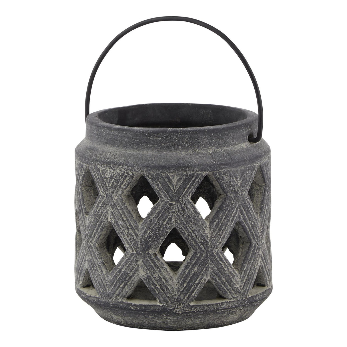 Amalfi Lattice Ceramic Lantern