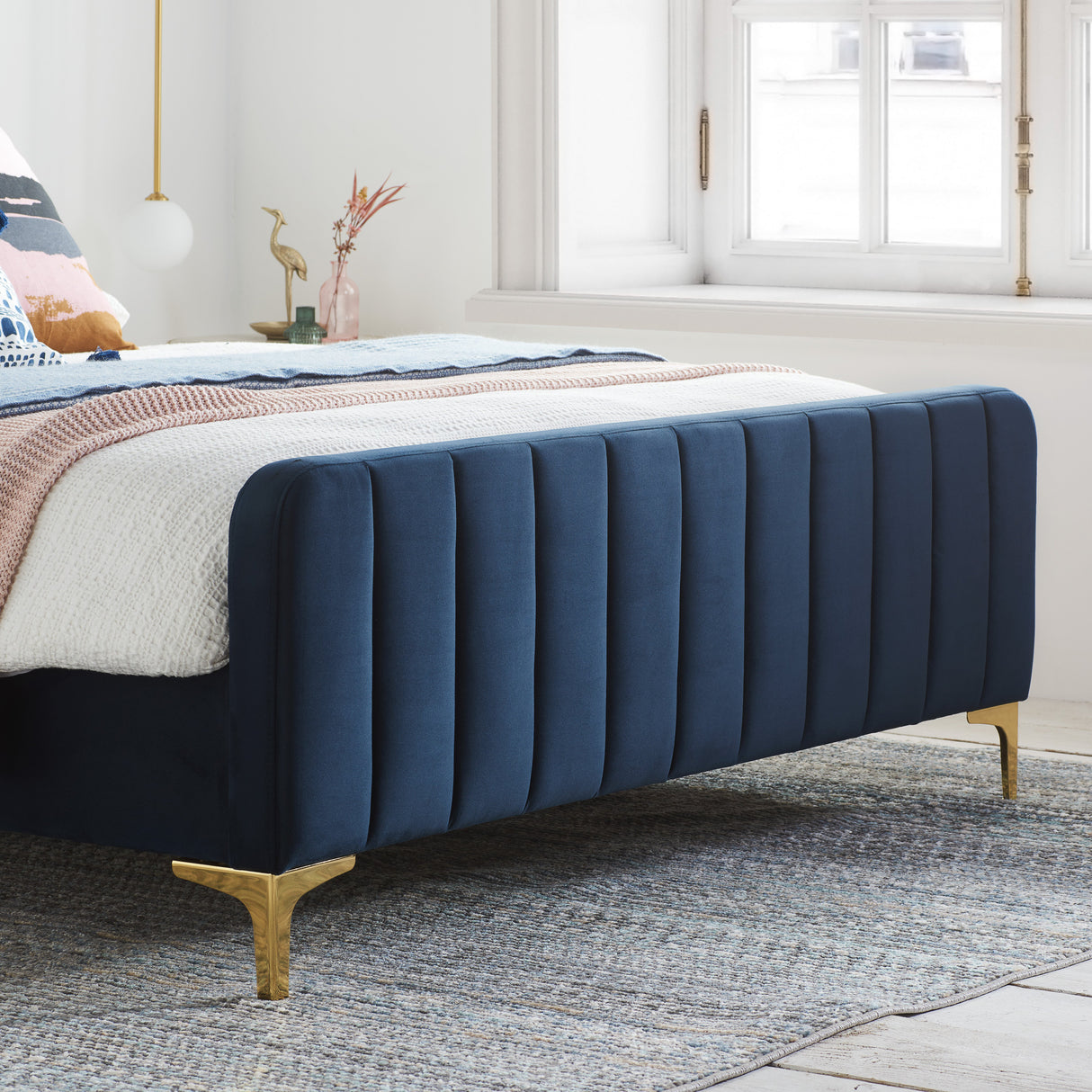 Beckett Fabric Bed Frame - Birlea