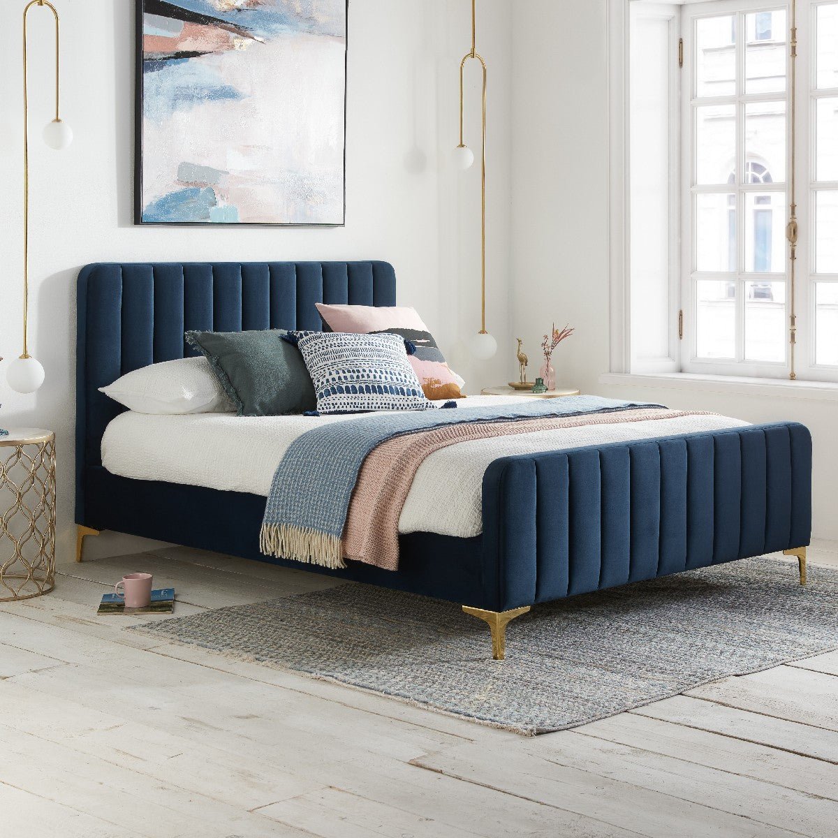 Beckett Fabric Bed Frame - Birlea