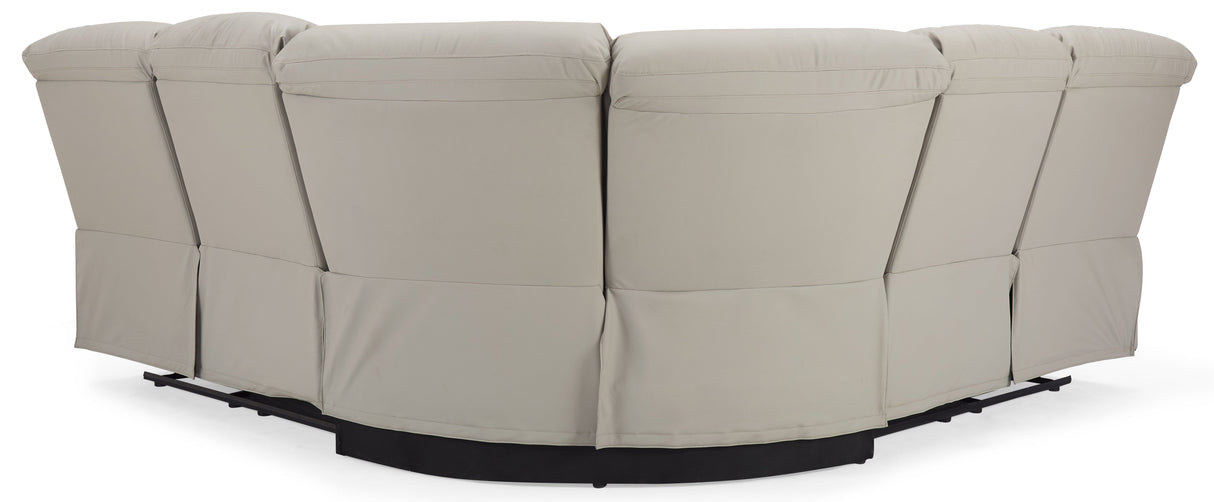 Benji Faux Leather Electric Recliner Corner Sofa - TGC