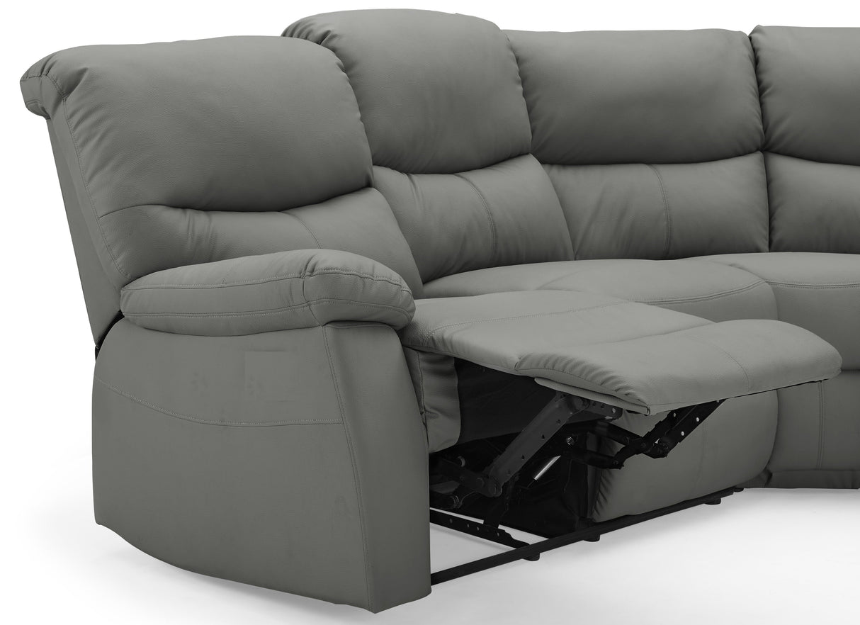 Benji Faux Leather Electric Recliner Corner Sofa - TGC