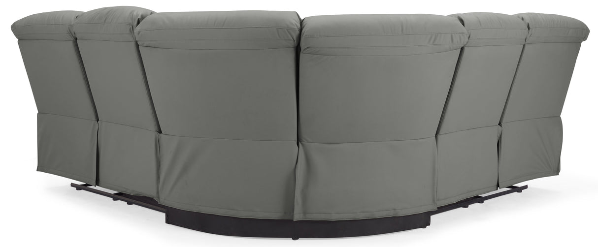 Benji Faux Leather Electric Recliner Corner Sofa - TGC