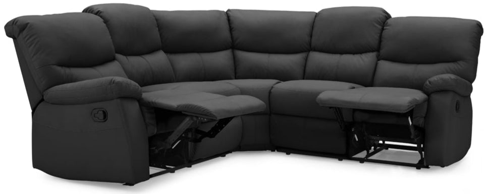 Benji Faux Leather Electric Recliner Corner Sofa - TGC