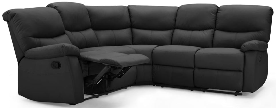 Benji Faux Leather Electric Recliner Corner Sofa - TGC