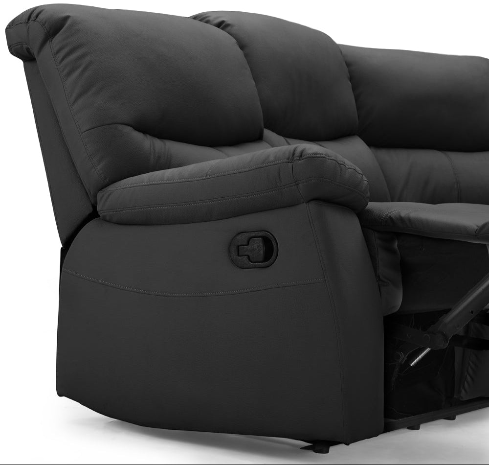 Benji Faux Leather Electric Recliner Corner Sofa - TGC