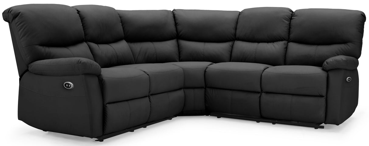 Benji Faux Leather Electric Recliner Corner Sofa - TGC