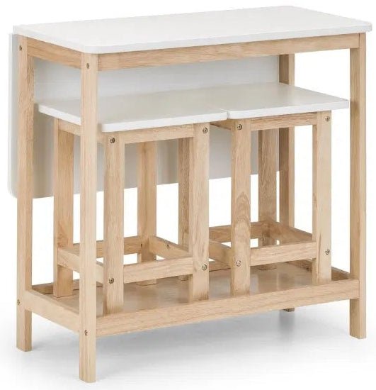 Bergen Bar Table with 2 Bar Stools - Julian Bowen