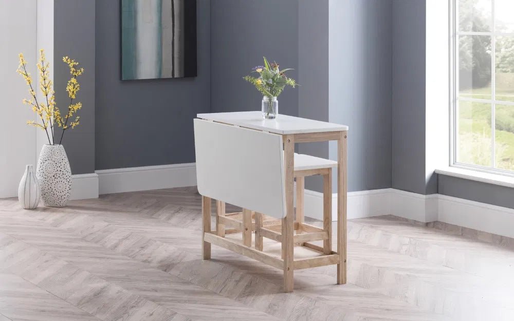 Bergen Bar Table with 2 Bar Stools - Julian Bowen