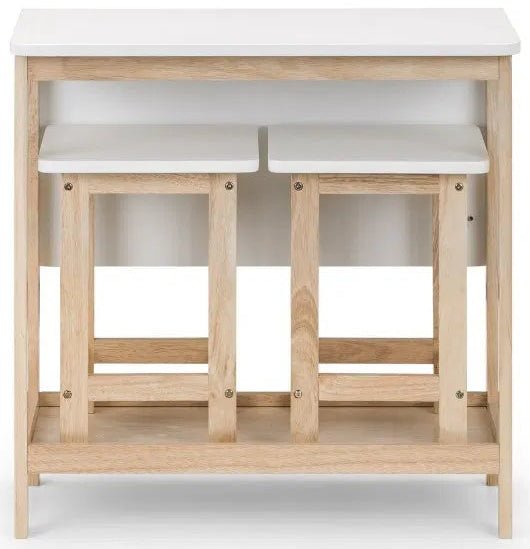 Bergen Bar Table with 2 Bar Stools - Julian Bowen