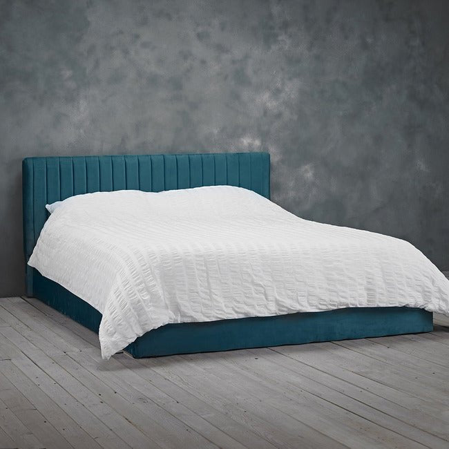Berlin Velvet Ottoman Bed Frame - LPD