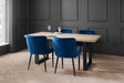 Berwick Dining Table & 4 Luxe Chairs - Julian Bowen