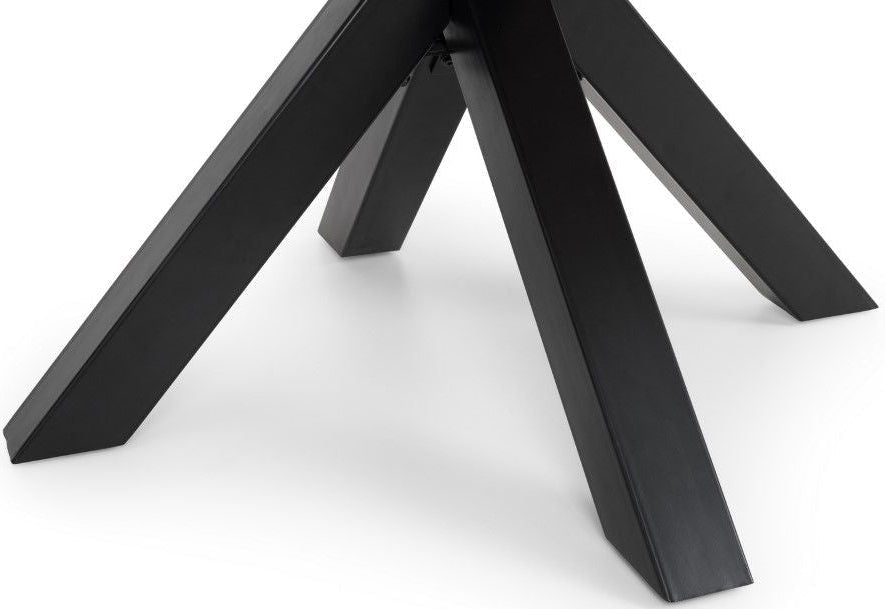 Berwick Round Table & 4 Hobart Scalloped Chairs - Julian Bowen