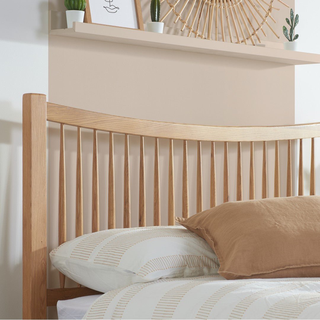 Berwick Solid Oak Bed Frame (4'6" Double) - Birlea