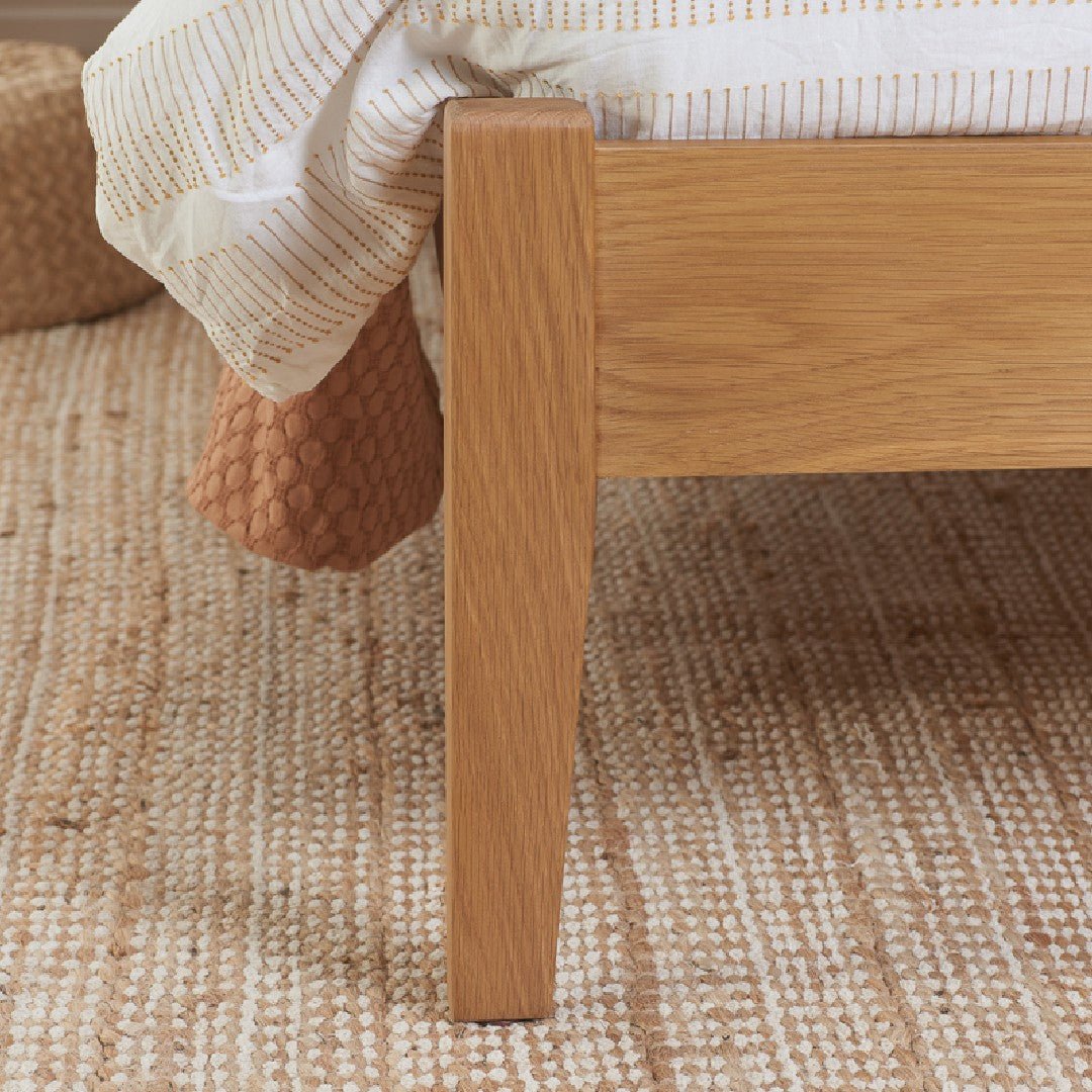 Berwick Solid Oak Bed Frame (4'6" Double) - Birlea