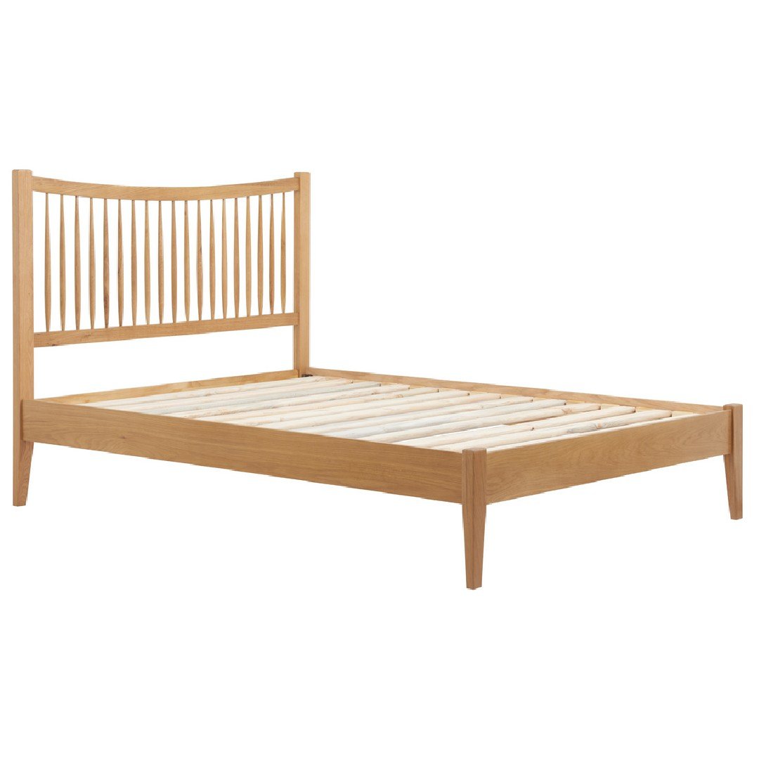 Berwick Solid Oak Bed Frame (4'6" Double) - Birlea