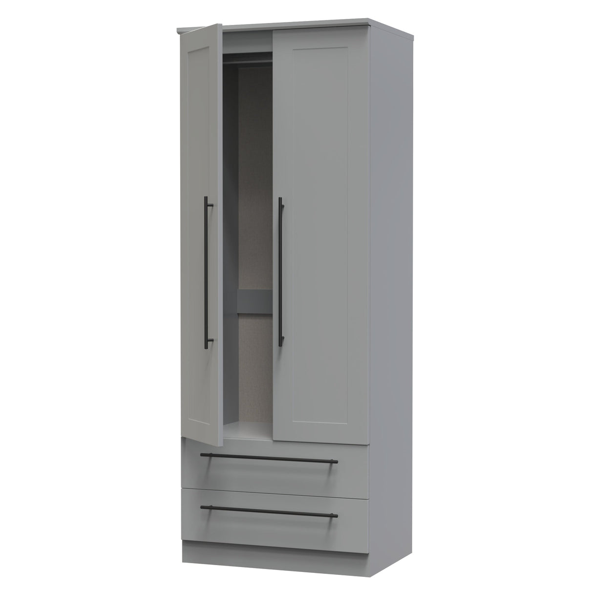Beverley 2 Door 2 Drawer Wardrobe - Welcome Furniture