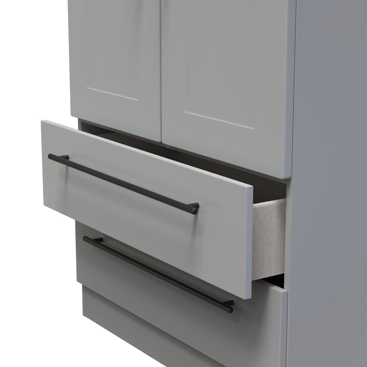 Beverley 2 Door 2 Drawer Wardrobe - Welcome Furniture