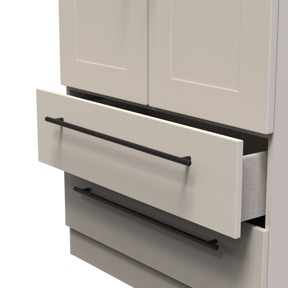 Beverley 2 Door 2 Drawer Wardrobe - Welcome Furniture